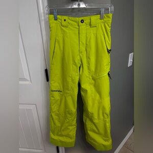 Spyder Neon Yellow Men's Cargo Ski Pants